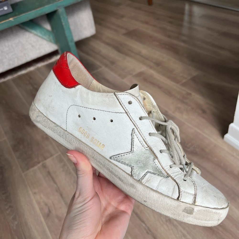 Golden Goose Deluxe Brand Distressed Sneakers Size 9 Womens